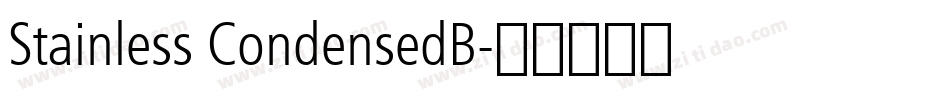 Stainless CondensedB字体转换